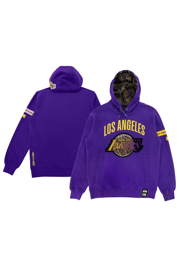 Unisex NBA x Two Hype  Purple Los Angeles Lakers Culture & Hoops Heavyweight Pullover Hoodie