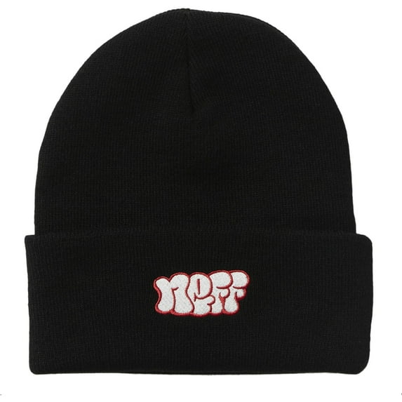 Unisex NEFF Bubble Cuff Beanie Black One Size Fits Most