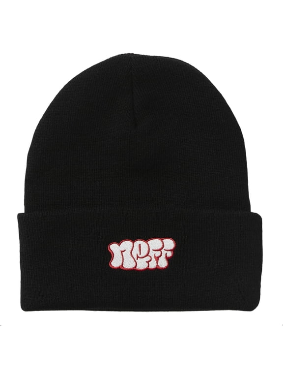 Unisex NEFF Bubble Cuff Beanie Black One Size Fits Most