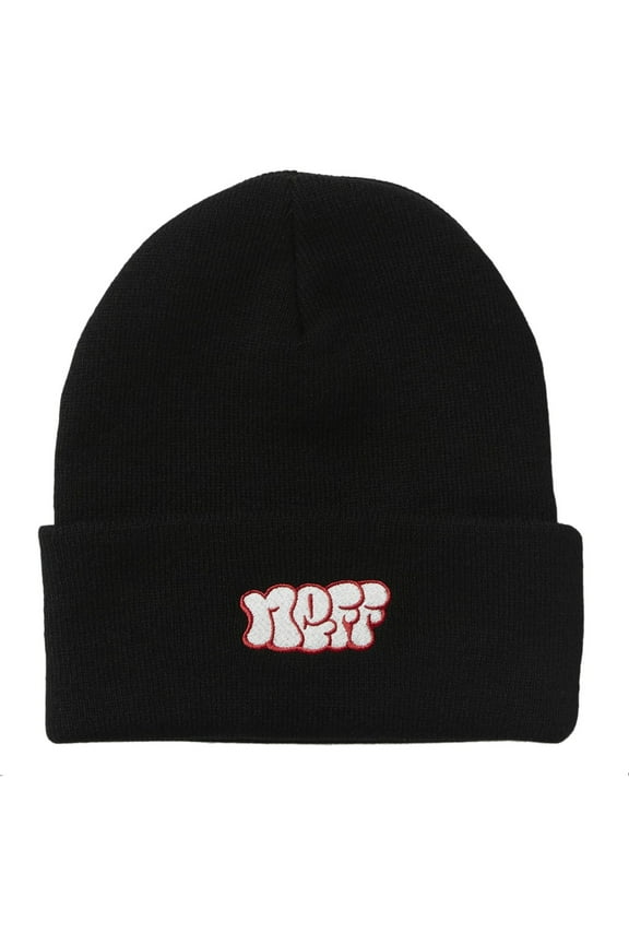 Unisex NEFF Bubble Cuff Beanie Black One Size Fits Most