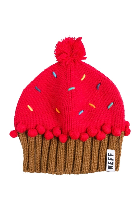 Unisex NEFF Cupcake Red  Beanie Red One Size Fits Most