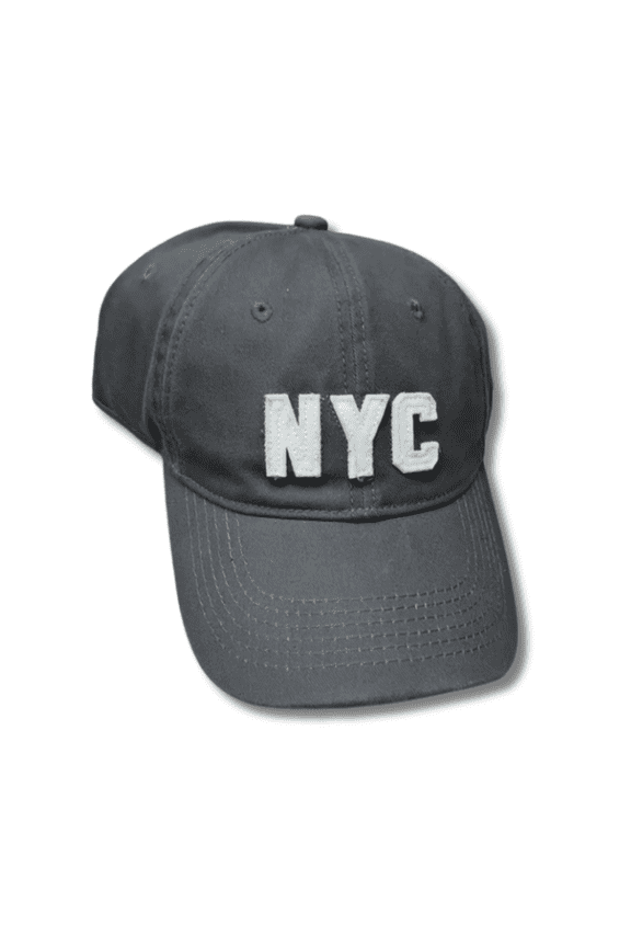 Unisex NYC Embroidered Adjustable Baseball Cap  Dark Gray