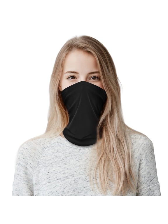 Unisex Neck Gaiter Face Scarf/Neck Cover/Face Cover Bandana for Outdoors Sports Dust, Black, 0