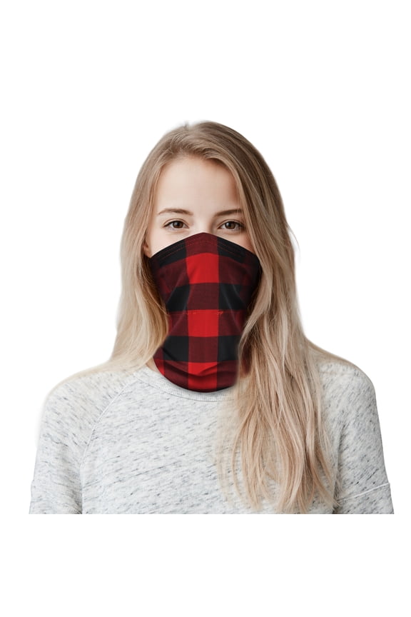 Unisex Neck Gaiter Face Scarf/Neck Cover/Face Cover Bandana for Outdoors Sports Dust, Buffalo Plaid, 0