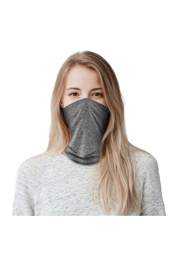 Unisex Neck Gaiter Face Scarf/Neck Cover/Face Cover Bandana for Outdoors Sports Dust, Heather Gray, 0