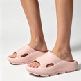 thumbnail image 1 of Unisex Negative Heel Arch Support Slide Sandals, Thick Cushioned EVA Slides For Indoor Outdoor Multi‑Scene Casual Daily Wear Pink, 1 of 3