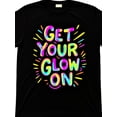 thumbnail image 1 of Unisex Neon Glow Letter Graphic Print T-Shirt, 1 of 6