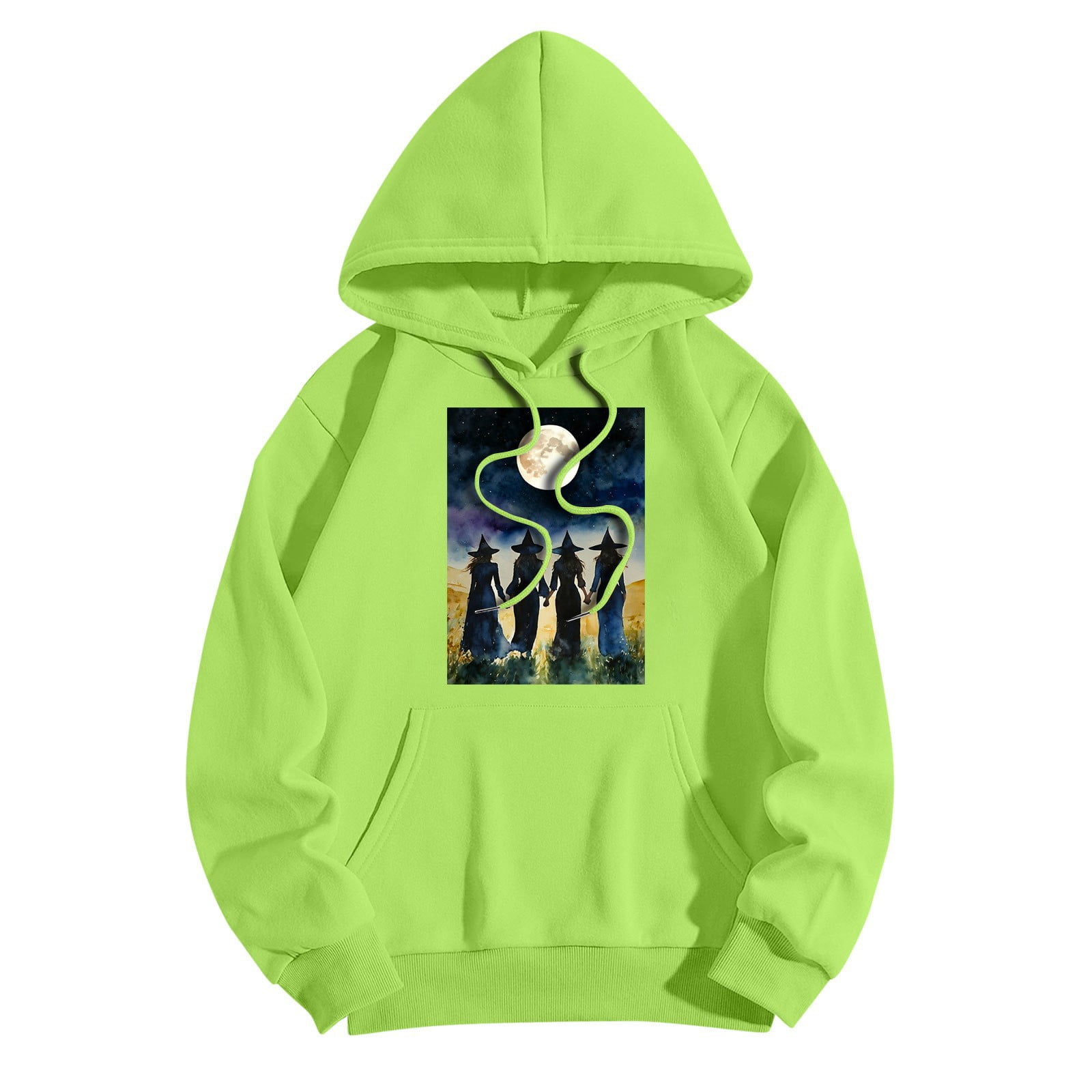 Neon green graphic hoodie deals