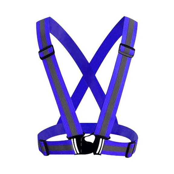 Unisex Neon Reflective Safety Vest Belt for Running Cycling Hiking Motorcycling Outdoor Sports High Visibility Gear