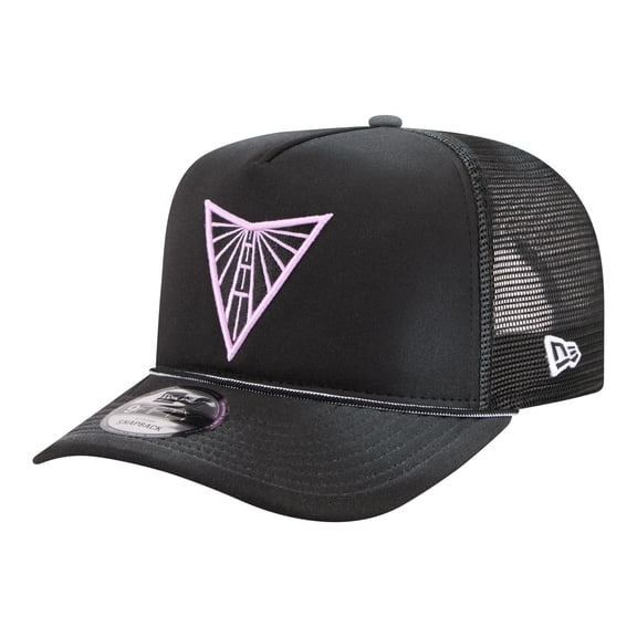Unisex New Era  Black Golden State Valkyries Worn Foam Front 9FIFTY A-Frame Trucker Rope Snapback Hat
