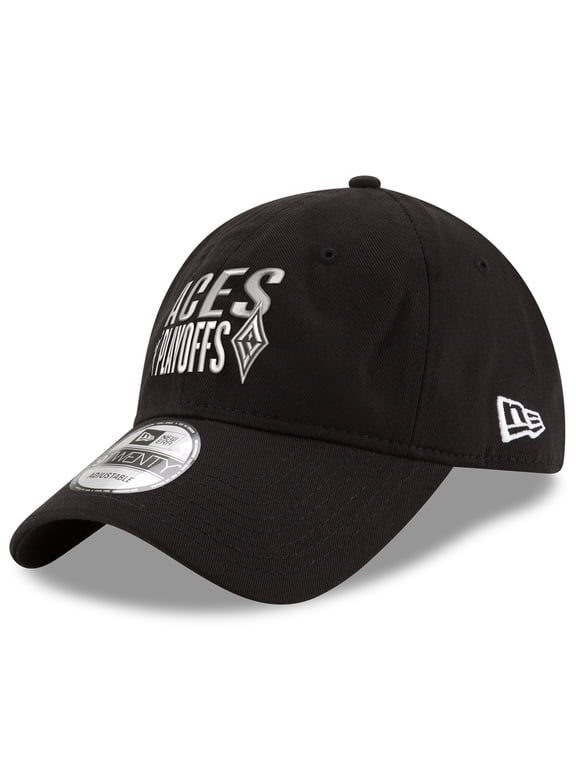 Unisex New Era Black Las Vegas Aces 2025 WNBA Playoffs 9TWENTY Adjustable Hat