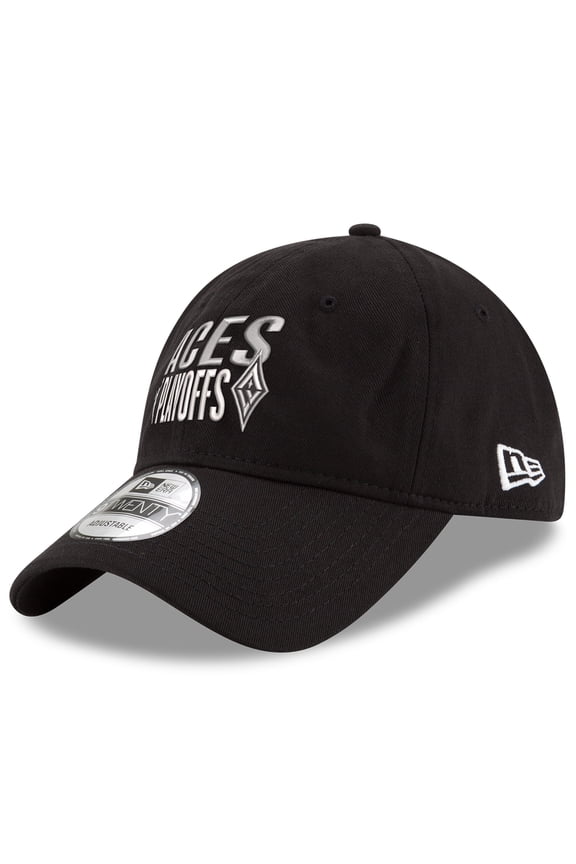 Unisex New Era Black Las Vegas Aces 2025 WNBA Playoffs 9TWENTY Adjustable Hat