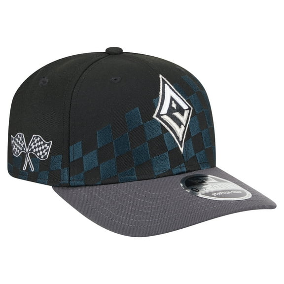 Unisex-New Era Black Las Vegas Aces 9SEVENTY Checkerboard Print Adjustable Hat