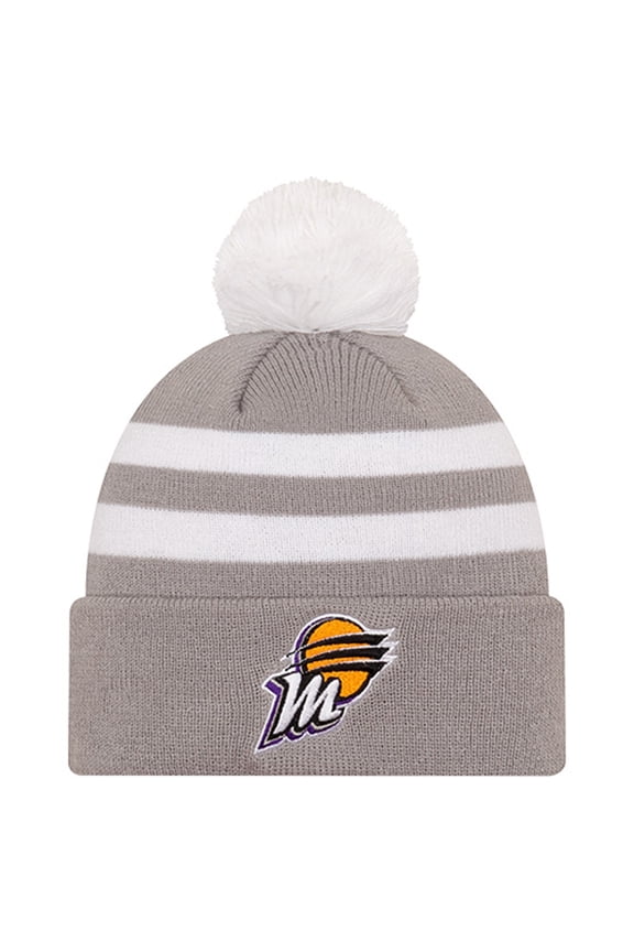 Unisex New Era Gray Phoenix Mercury Core Cuffed Knit Hat with Pom
