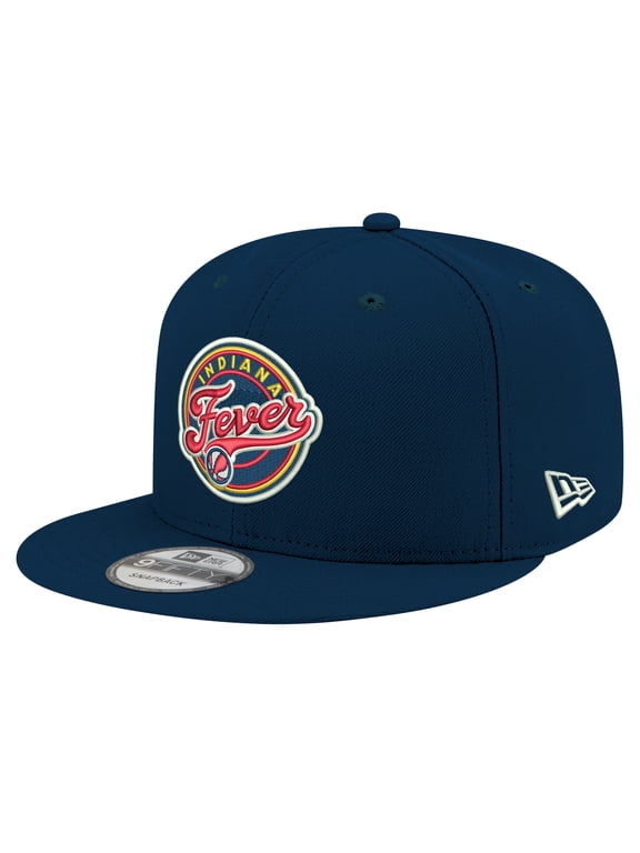 Unisex New Era Navy Indiana Fever Logo 9FIFTY Snapback Hat