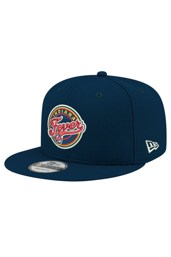 Unisex New Era Navy Indiana Fever Logo 9FIFTY Snapback Hat