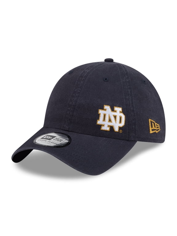 Unisex New Era Navy Notre Dame Fighting Irish Offset Casual Classic Adjustable Hat