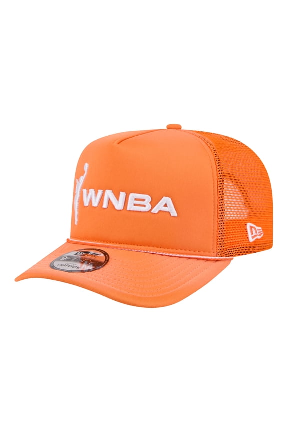 Unisex New Era Orange WNBA Gear Worn Foam Front 9FIFTY A-Frame Trucker Rope Snapback Hat