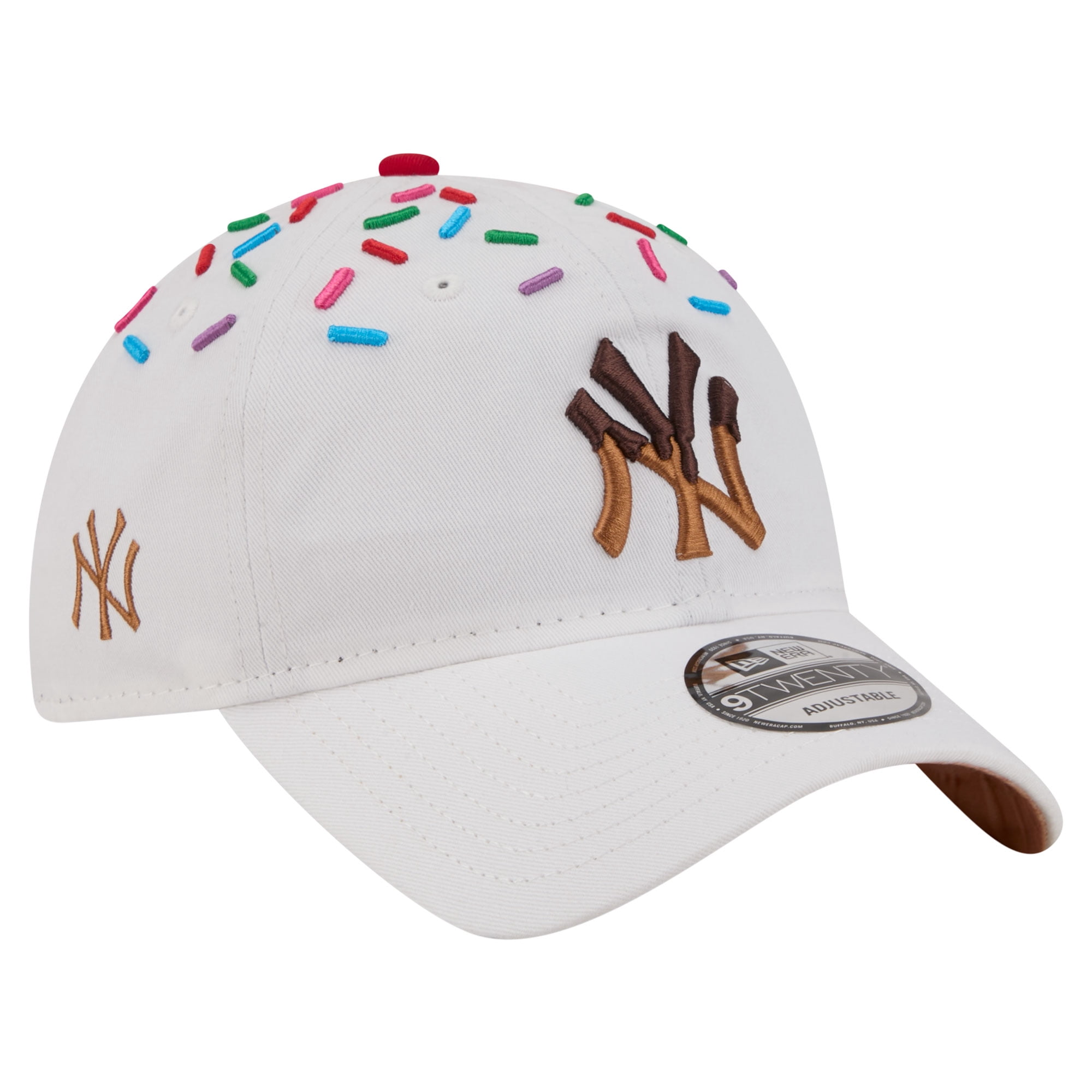 Unisex New Era  White New York Yankees Sprinkle 9TWENTY Adjustable Hat