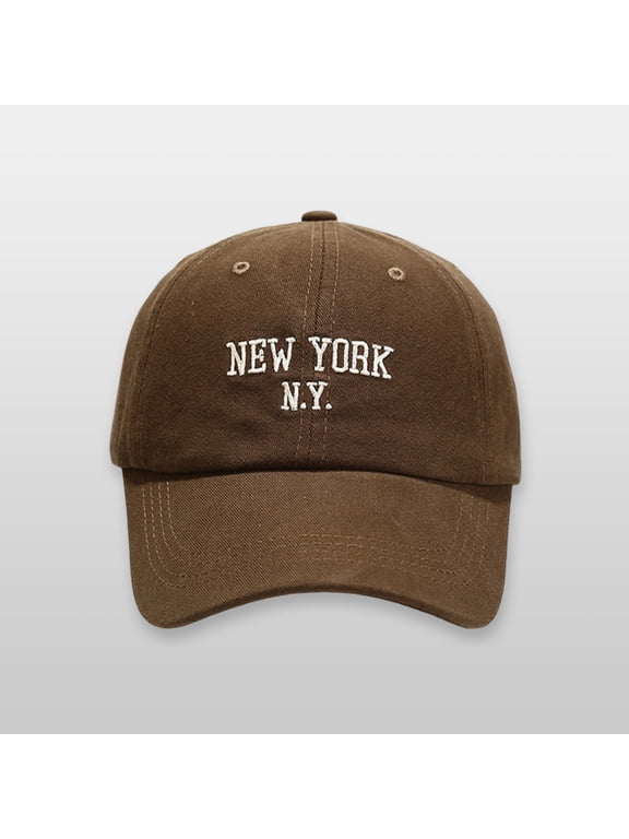 Unisex New York Embroidered Baseball Cap Adjustable Washed Cotton Dad Hat
