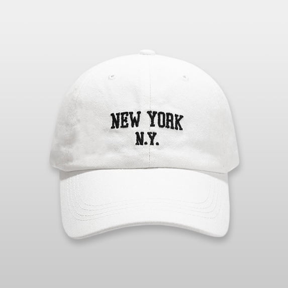 Unisex New York Embroidered Baseball Cap Adjustable Washed Cotton Dad Hat