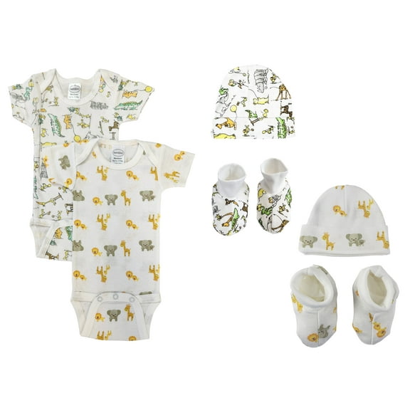Unisex Newborn Baby 6 Pc Layette Sets