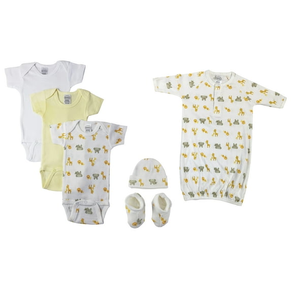 Unisex Newborn Baby 6 Pc Layette Sets