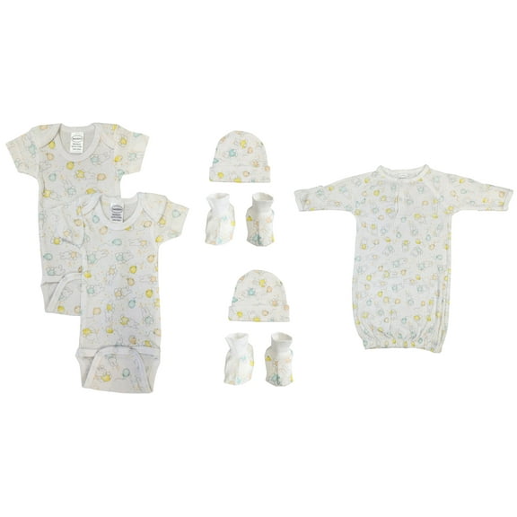Unisex Newborn Baby 7 Pc Layette Sets