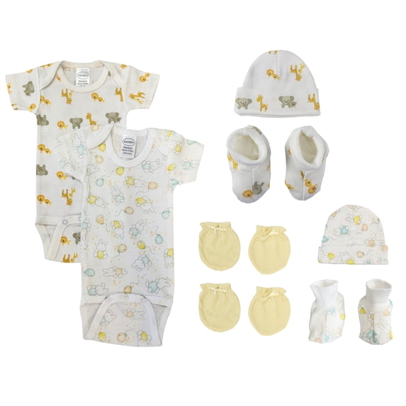 Unisex Newborn Baby 8 Pc Layette Sets