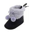 thumbnail image 1 of Unisex Newborn Baby Cotton Booties Non-Slip Sole for Toddler Boys Girls Infant Winter Warm Fleece Cozy Shoes, 1 of 6