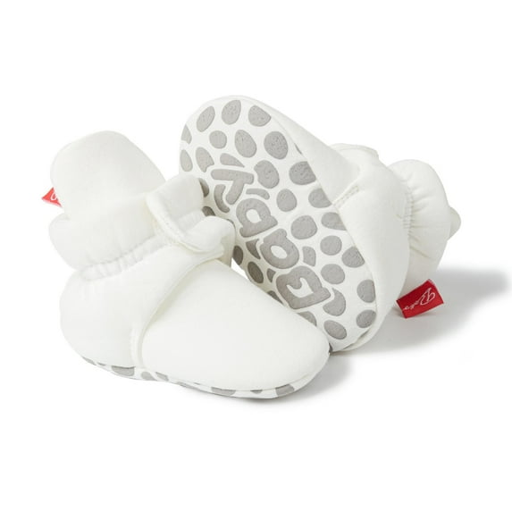 Unisex Newborn Baby Cotton Booties Non-Slip Sole for Toddler Boys Girls Infant Winter Warm Fleece Cozy Socks Shoes