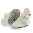 thumbnail image 1 of Unisex Newborn Baby Cotton Booties Non-Slip Sole for Toddler Boys Girls Infant Winter Warm Fleece Cozy Socks Shoes, 1 of 4