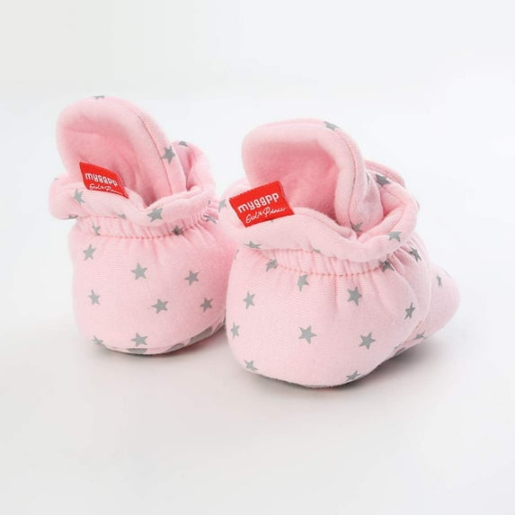 Unisex Newborn Baby Cotton Booties Non-Slip Sole for Toddler Boys Girls Infant Winter Warm Fleece Cozy Socks Shoes
