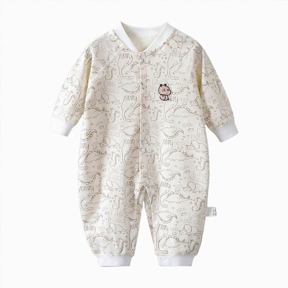 Unisex Newborn Baby Romper Onesie Infant Long Sleeve Jumpsuit