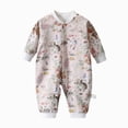 thumbnail image 1 of Unisex Newborn Baby Romper Onesie Infant Long Sleeve Jumpsuit, 1 of 4