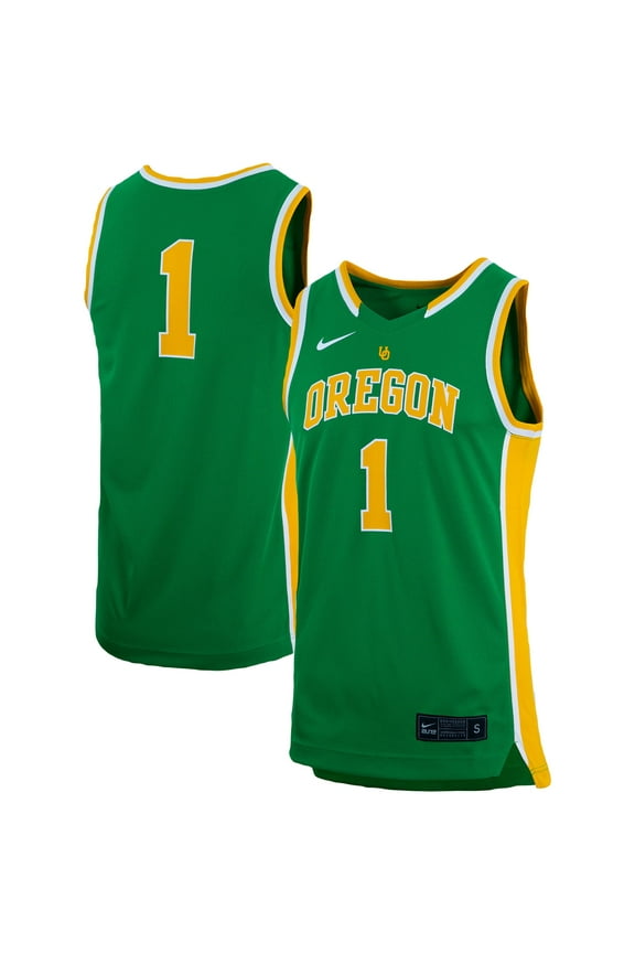 Unisex Nike #1 Green Oregon Ducks Women's Basketball Throwback Replica Jersey