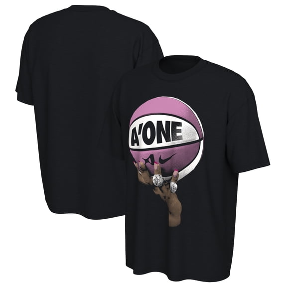 Unisex Nike A'ja Wilson Black Las Vegas Aces A'One T-Shirt