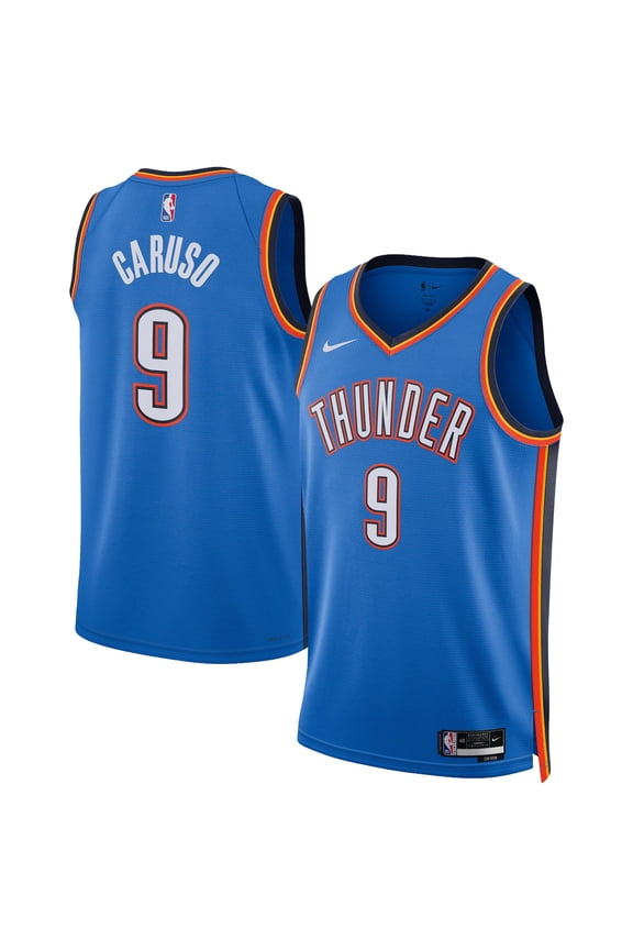 Unisex Nike Alex Caruso Blue Oklahoma City Thunder Swingman Jersey - Icon Edition