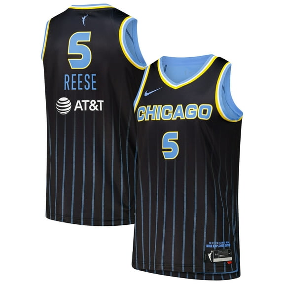 Unisex Nike Angel Reese Black Chicago Sky 2024 WNBA Draft Explorer Jersey
