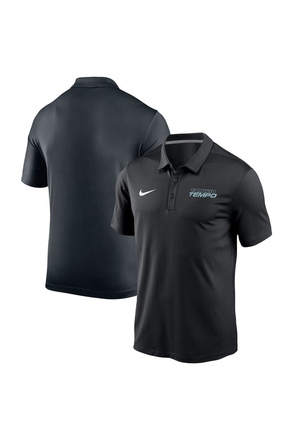Unisex Nike Black Toronto Tempo Logo Varsity Polo