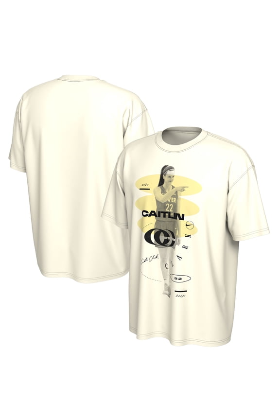 Unisex Nike Caitlin Clark White Indiana Fever CC Logo T-Shirt