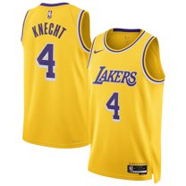 Unisex Nike Dalton Knecht Gold Los Angeles Lakers Swingman Jersey