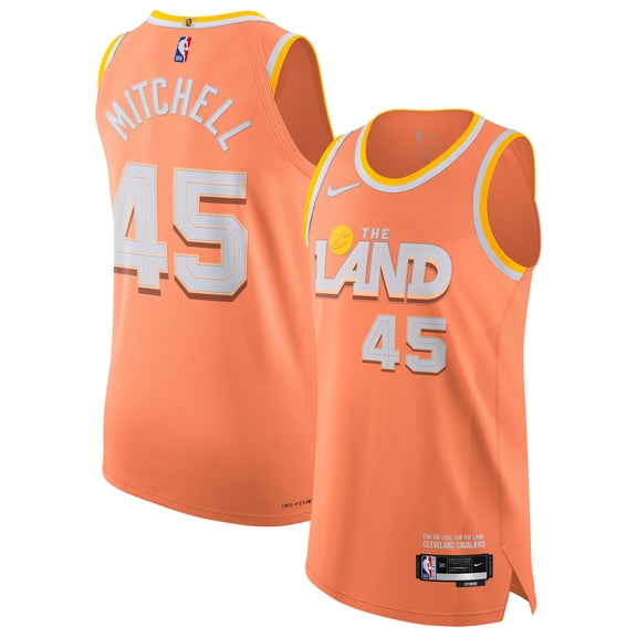 Unisex Nike Donovan Mitchell Orange Cleveland Cavaliers 2025/26 Authentic Jersey - City Edition