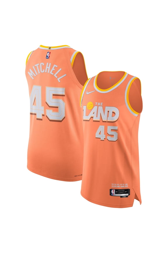 Unisex Nike Donovan Mitchell Orange Cleveland Cavaliers 2025/26 Authentic Jersey - City Edition