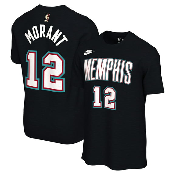 Unisex Nike Ja Morant Black Memphis Grizzlies Name & Number T-Shirt - Classic Edition