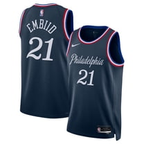 Unisex Nike Joel Embiid Navy Philadelphia 76ers 2025/26 Swingman Jersey - City Edition