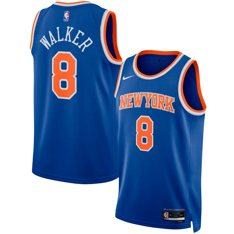 Unisex Nike Kemba Walker Blue New York Knicks Swingman Jersey Icon Edition Walmart