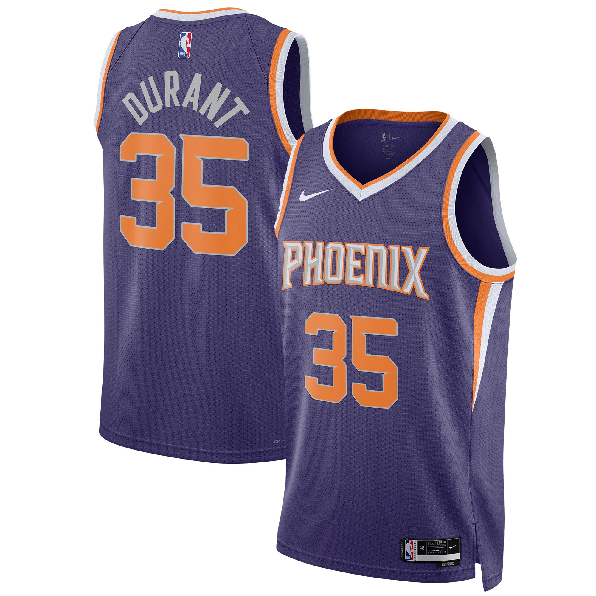 Kevin Durant Phoenix Suns Nike Authentic Jersey Men's XL