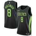 Unisex Nike Kristaps Porzingis Black Boston Celtics 2024/25 Swingman