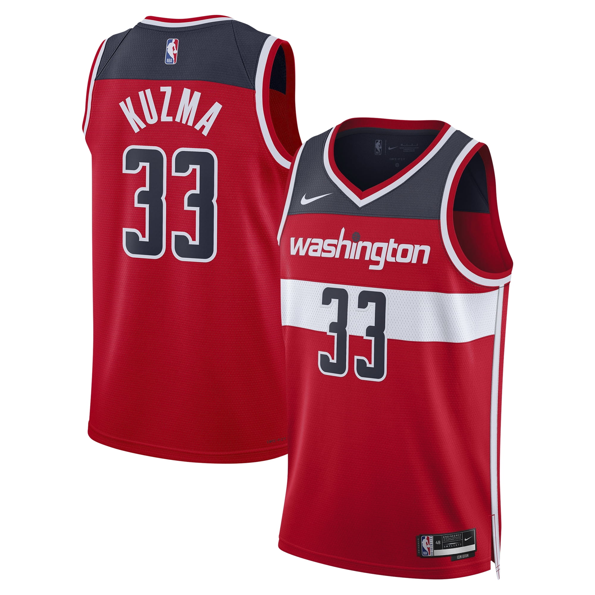 Wizards Jersy Red Men's Washington Wizards John Wall Nike Red 2018